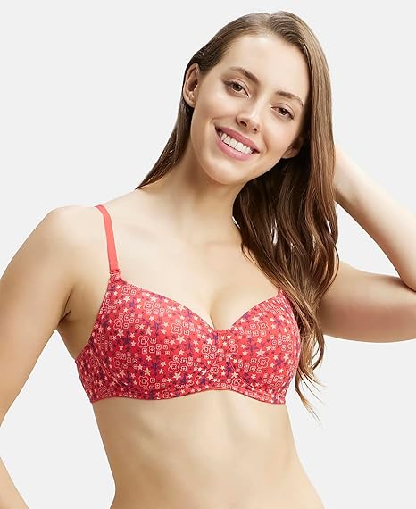 Jockey Women’s Cotton Non-Wired Padded Wirefree Bra – Comfortable Everyday Fit